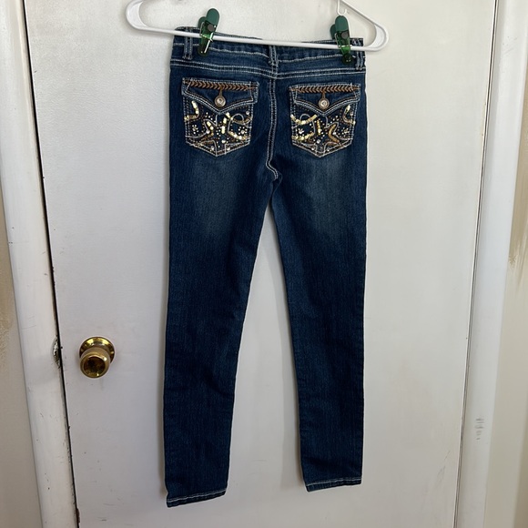 Revolution By Revolt Girls Jeans Embellished Size 10 - Picture 5 of 8